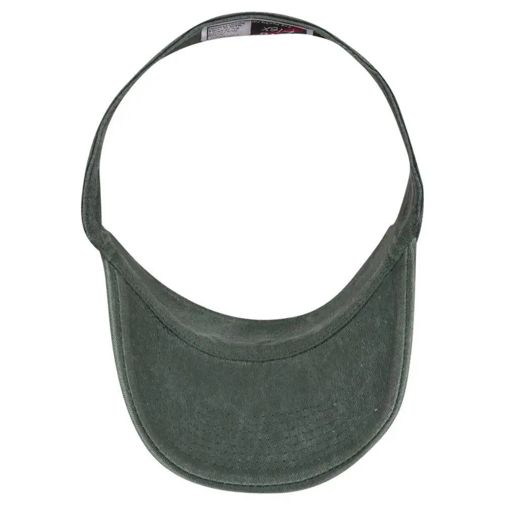 OTTO 15-279 ’OTTO Flex’ Fitted Sun Visor - Dk. Green - Dk. Green / 7 3/8’’ - 7 5/8’’