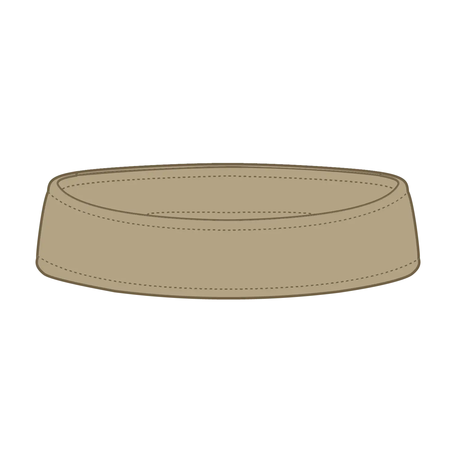 OTTO 15-279 ’OTTO Flex’ Fitted Sun Visor - Khaki - Khaki / 7 3/8’’ - 7 5/8’’