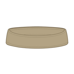 OTTO 15-279 ’OTTO Flex’ Fitted Sun Visor - Khaki - Khaki / 7 3/8’’ - 7 5/8’’