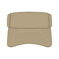 OTTO 15-279 ’OTTO Flex’ Fitted Sun Visor - Khaki - Khaki / 7 3/8’’ - 7 5/8’’