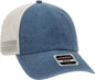 OTTO 15-280 Washed Pigment Dyed Cotton Twill 8 Rows Stitching Sun Visors - Khaki Navy - Khaki Navy / One Size Fits Most