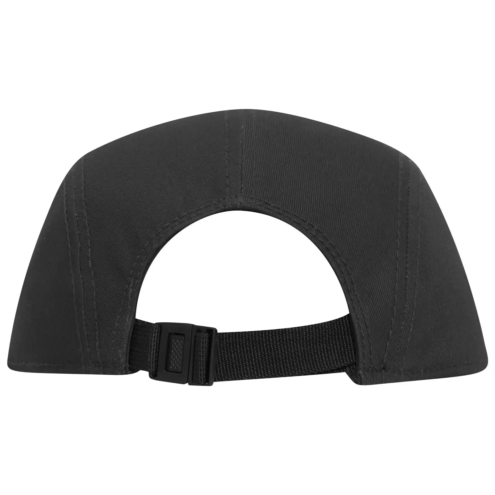 OTTO 151-1098 5 Panel Camper Cap - Black - Black / 6 1/2’’ - 7 5/8’’