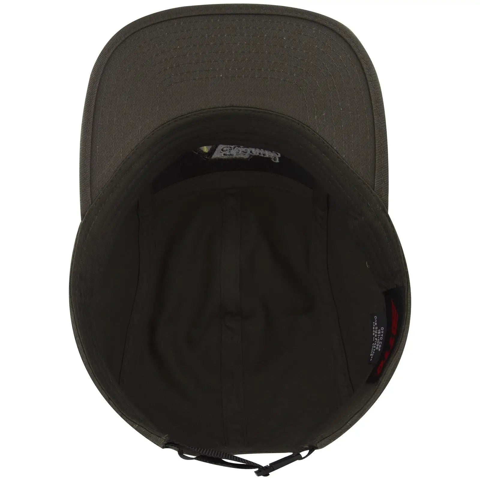 OTTO 151-1098 5 Panel Camper Cap - Dk. Ol. Green - Dk. Ol. Green / 6 1/2’’ - 7 5/8’’