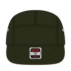 OTTO 151-1098 5 Panel Camper Cap - Dk. Ol. Green - Dk. Ol. Green / 6 1/2’’ - 7 5/8’’