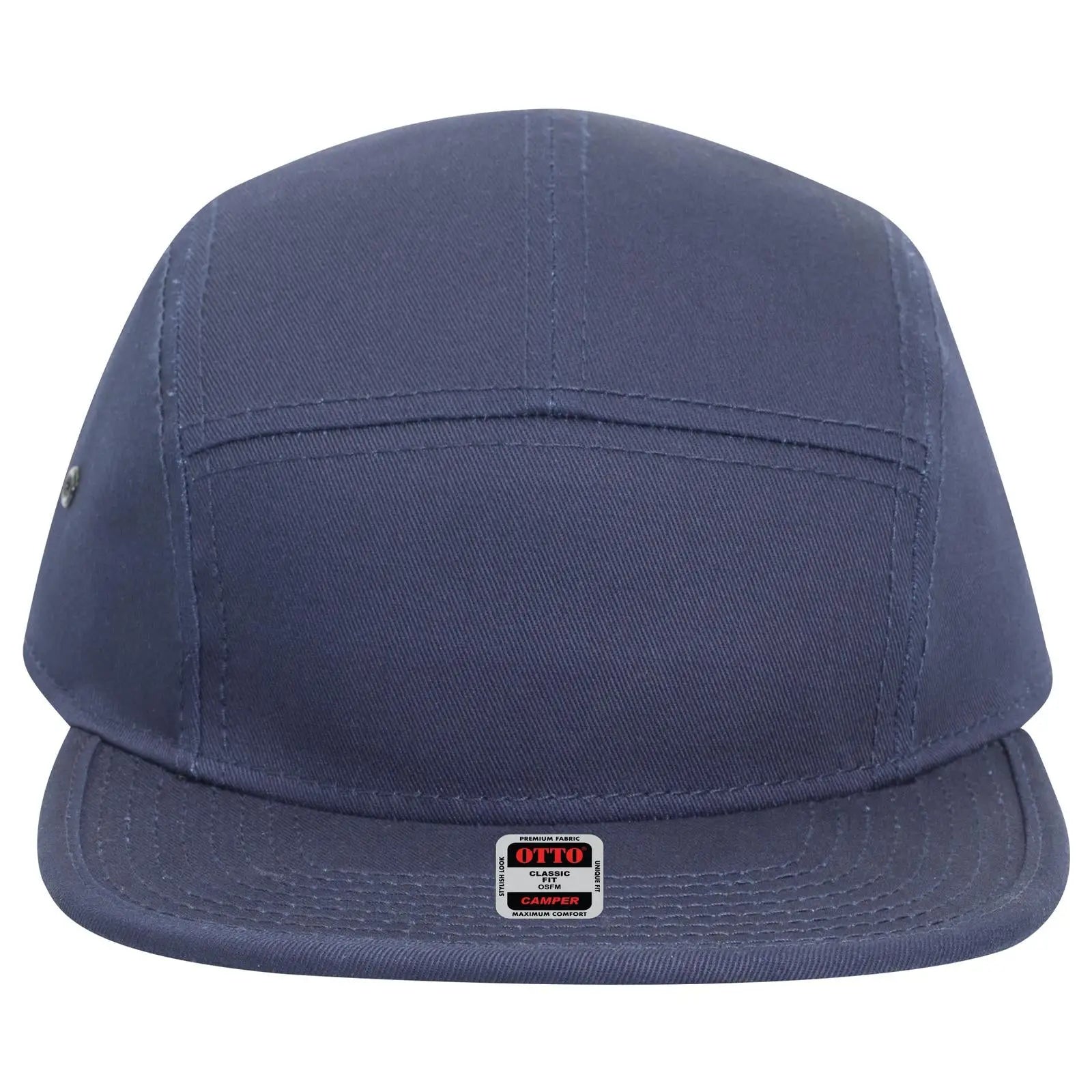 OTTO 151-1098 5 Panel Camper Cap - Navy - Navy / 6 1/2’’ - 7 5/8’’