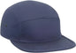 OTTO 151-1098 Superior Cotton Twill Square Flat Visor w/ Binding Trim 5 Panel Camper Hat - Navy - Navy / One Size Fits