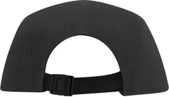 OTTO 151-1098 Superior Cotton Twill Square Flat Visor w/ Binding Trim 5 Panel Camper Hat - Black - Black / One Size