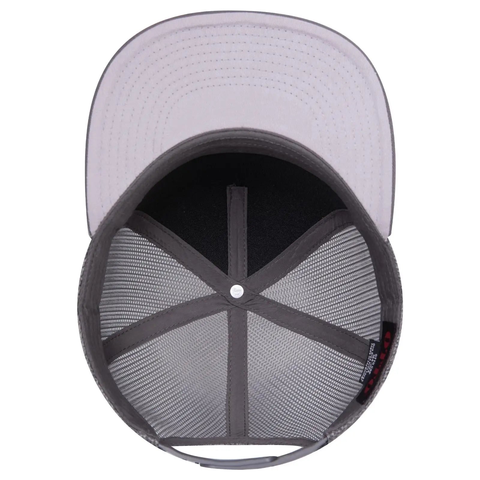 OTTO 154-1124 ’OTTO Snap’ 5 Panel Pro Style Mesh Back Trucker Snapback Cap - Char. Gray - Char. Gray / 6 1/2’’ - 7 5/8’’