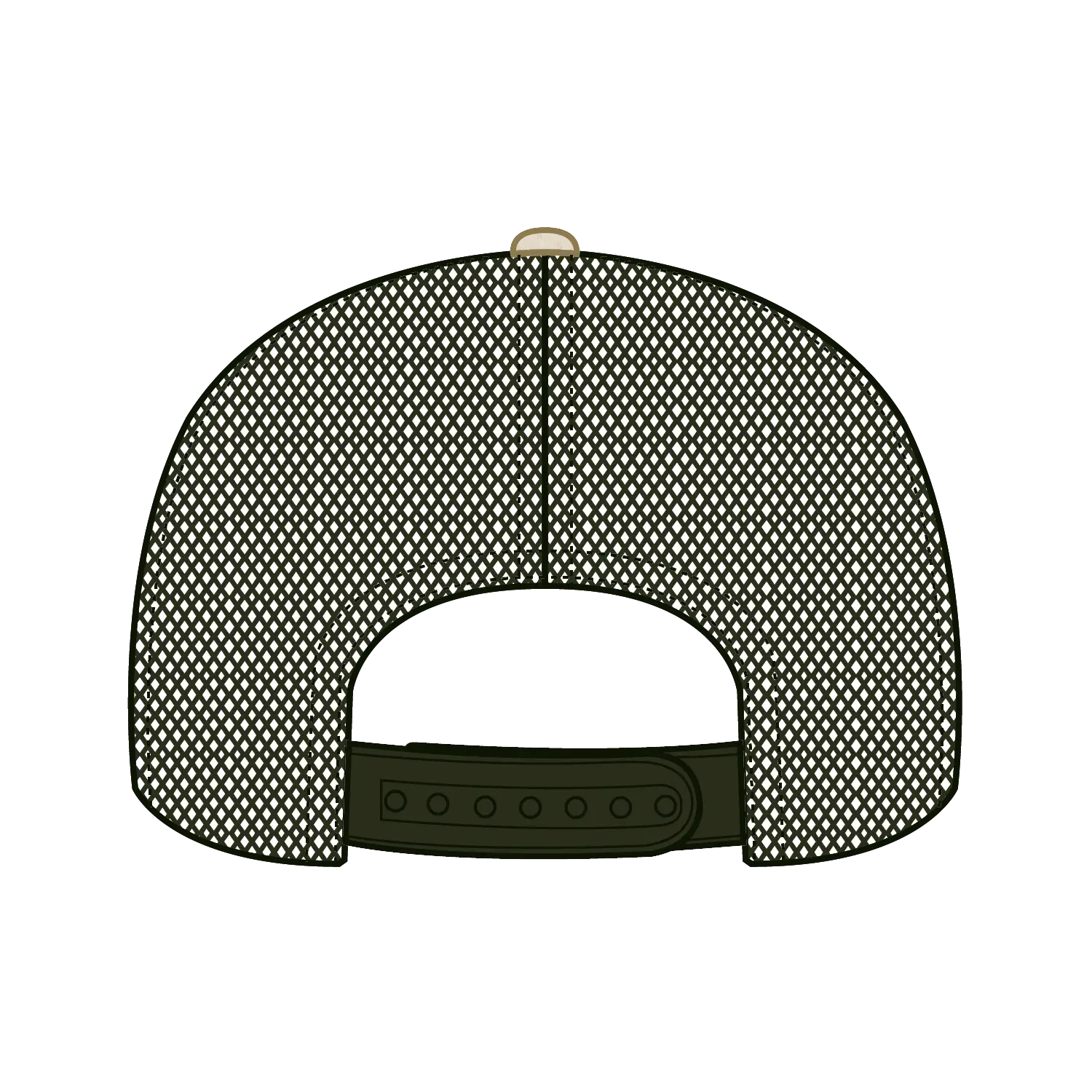 OTTO 154-1174 ’OTTO Snap’ 5 Panel Pro Style Mesh Back Trucker Snapback Cap - Cork/Ml Grn - Cork/Ml Grn / 7 3/8’’ - 7