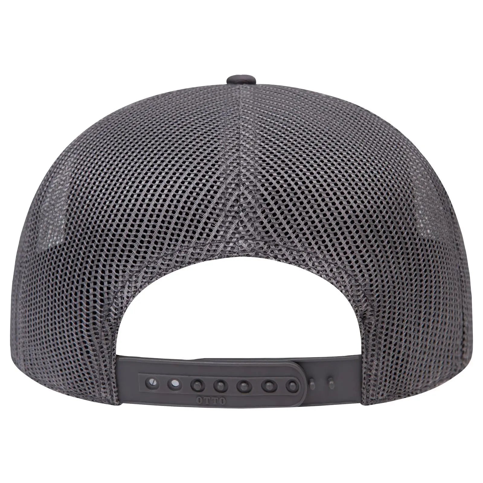 OTTO 154-1174 ’OTTO Snap’ 5 Panel Pro Style Mesh Back Trucker Snapback Cap - Char. Gray/Cork/Char. Gray - Char.