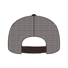 OTTO 154-1174 ’OTTO Snap’ 5 Panel Pro Style Mesh Back Trucker Snapback Cap - D.Brn/Cork/D.Brn - D.Brn/Cork/D.Brn / 7