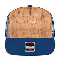 OTTO 154-1174 ’OTTO Snap’ 5 Panel Pro Style Mesh Back Trucker Snapback Cap - Ryl/Crk/Ryl - Ryl/Crk/Ryl / 7 3/8’’ - 7