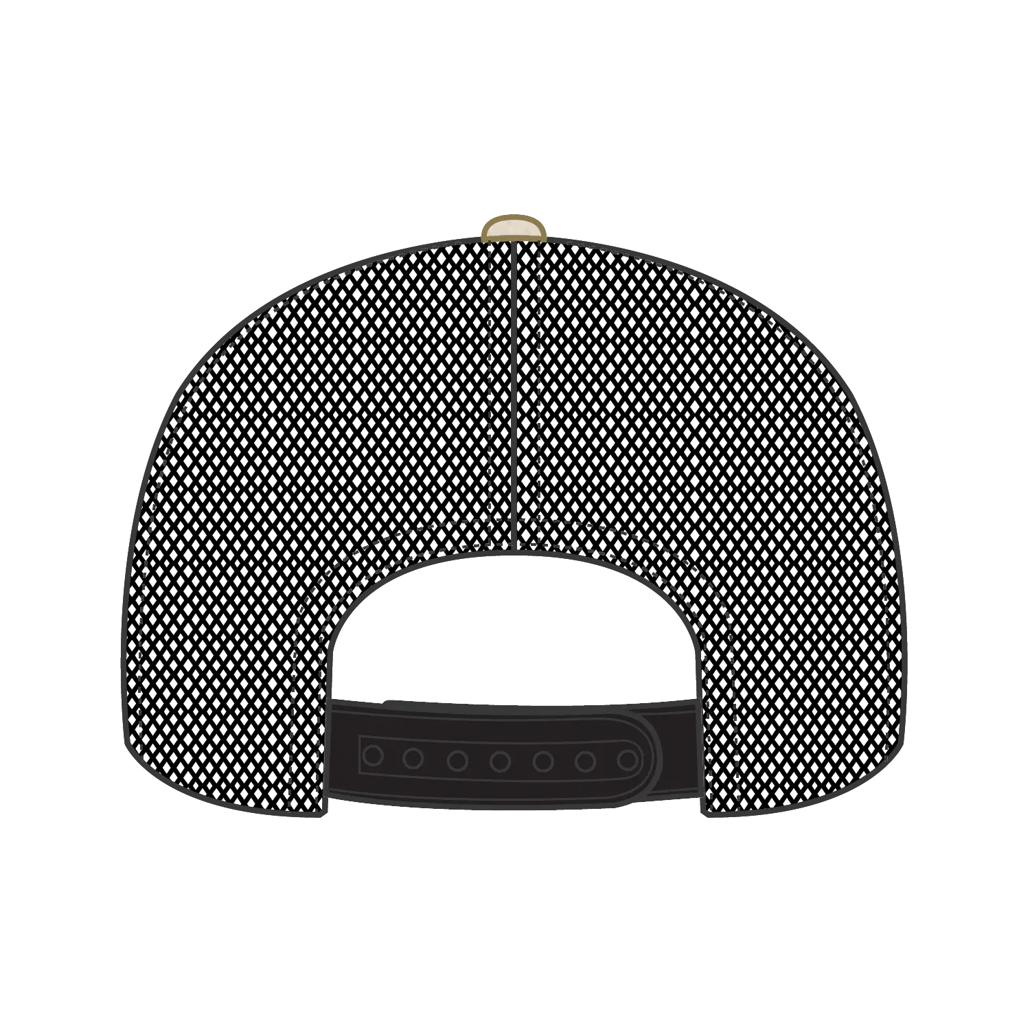 OTTO 154-1174 ’OTTO Snap’ 5 Panel Pro Style Mesh Back Trucker Snapback Cap - Cork/Blk - Cork/Blk / 7 3/8’’ - 7 5/8’’
