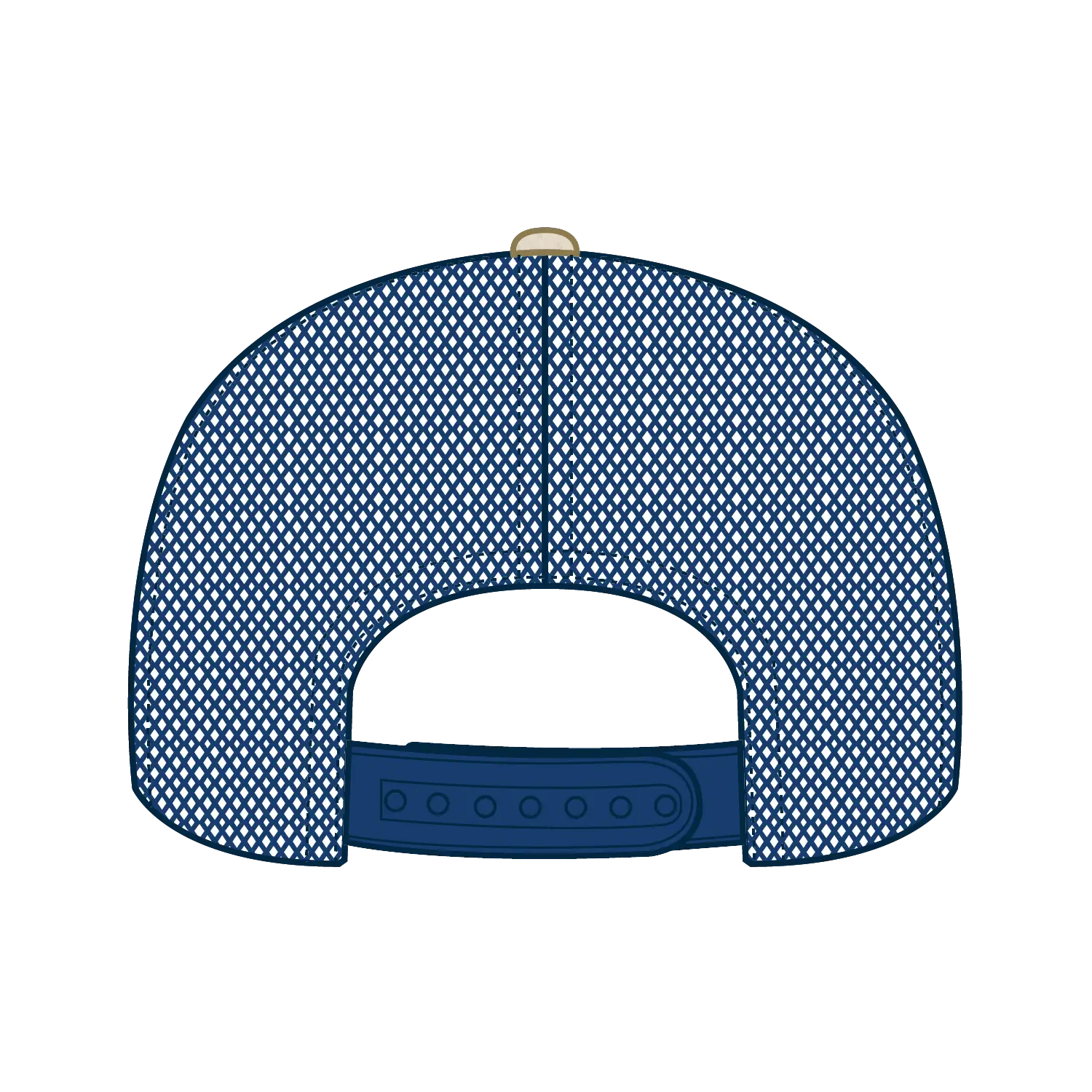 OTTO 154-1174 ’OTTO Snap’ 5 Panel Pro Style Mesh Back Trucker Snapback Cap - Cork/Ryl - Cork/Ryl / 7 3/8’’ - 7 5/8’’