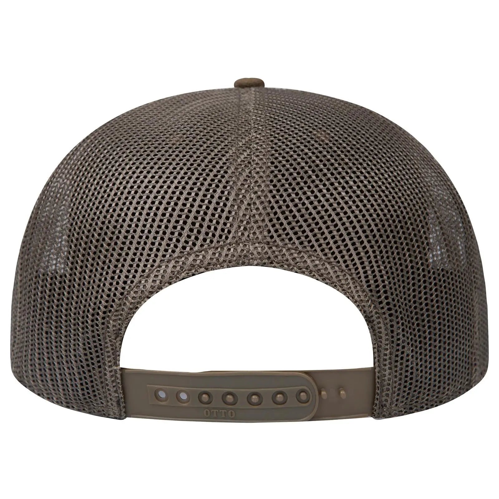 OTTO 154-1174 ’OTTO Snap’ 5 Panel Pro Style Mesh Back Trucker Snapback Cap - Ml Grn/Crk/Ml Grn - Ml Grn/Crk/Ml Grn / 7