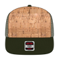 OTTO 154-1174 ’OTTO Snap’ 5 Panel Pro Style Mesh Back Trucker Snapback Cap - Ml Grn/Crk/Ml Grn - Ml Grn/Crk/Ml Grn / 7