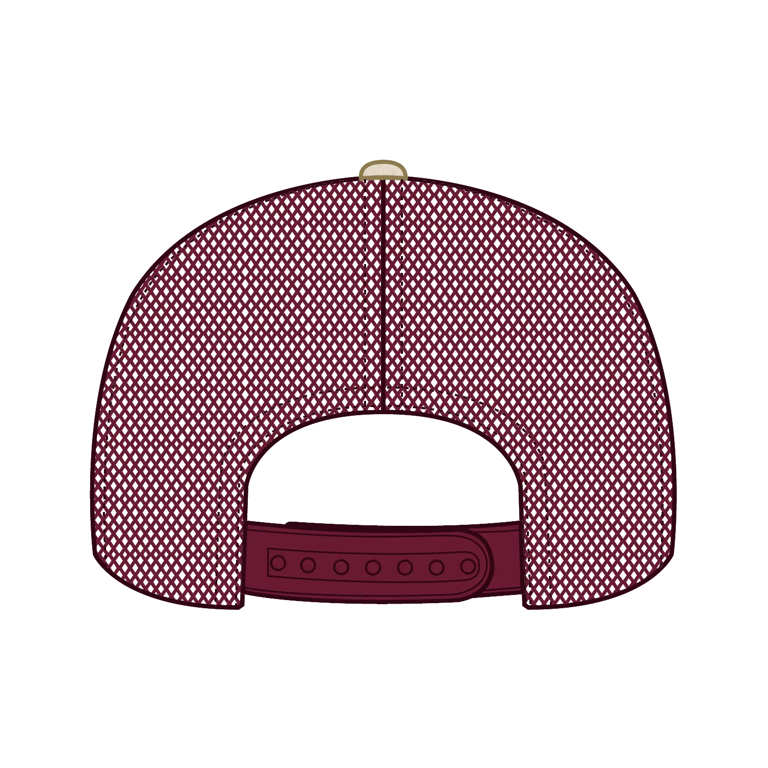 OTTO 154-1174 ’OTTO Snap’ 5 Panel Pro Style Mesh Back Trucker Snapback Cap - Cork/Bg Mrn - Cork/Bg Mrn / 7 3/8’’ - 7