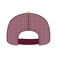 OTTO 154-1174 ’OTTO Snap’ 5 Panel Pro Style Mesh Back Trucker Snapback Cap - Cork/Bg Mrn - Cork/Bg Mrn / 7 3/8’’ - 7