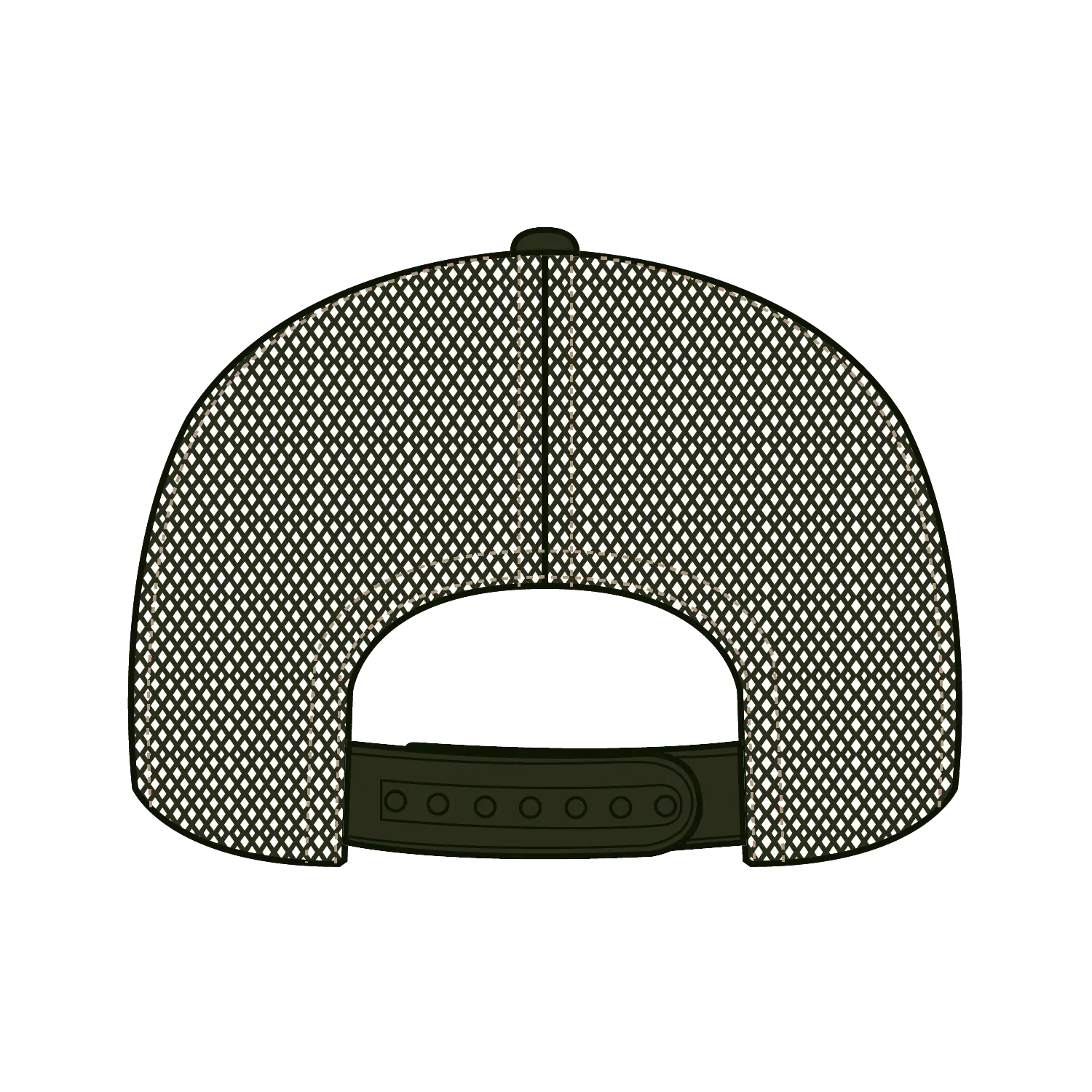 OTTO 154-1174 ’OTTO Snap’ 5 Panel Pro Style Mesh Back Trucker Snapback Cap - Ml Grn/Crk/Ml Grn - Ml Grn/Crk/Ml Grn / 7