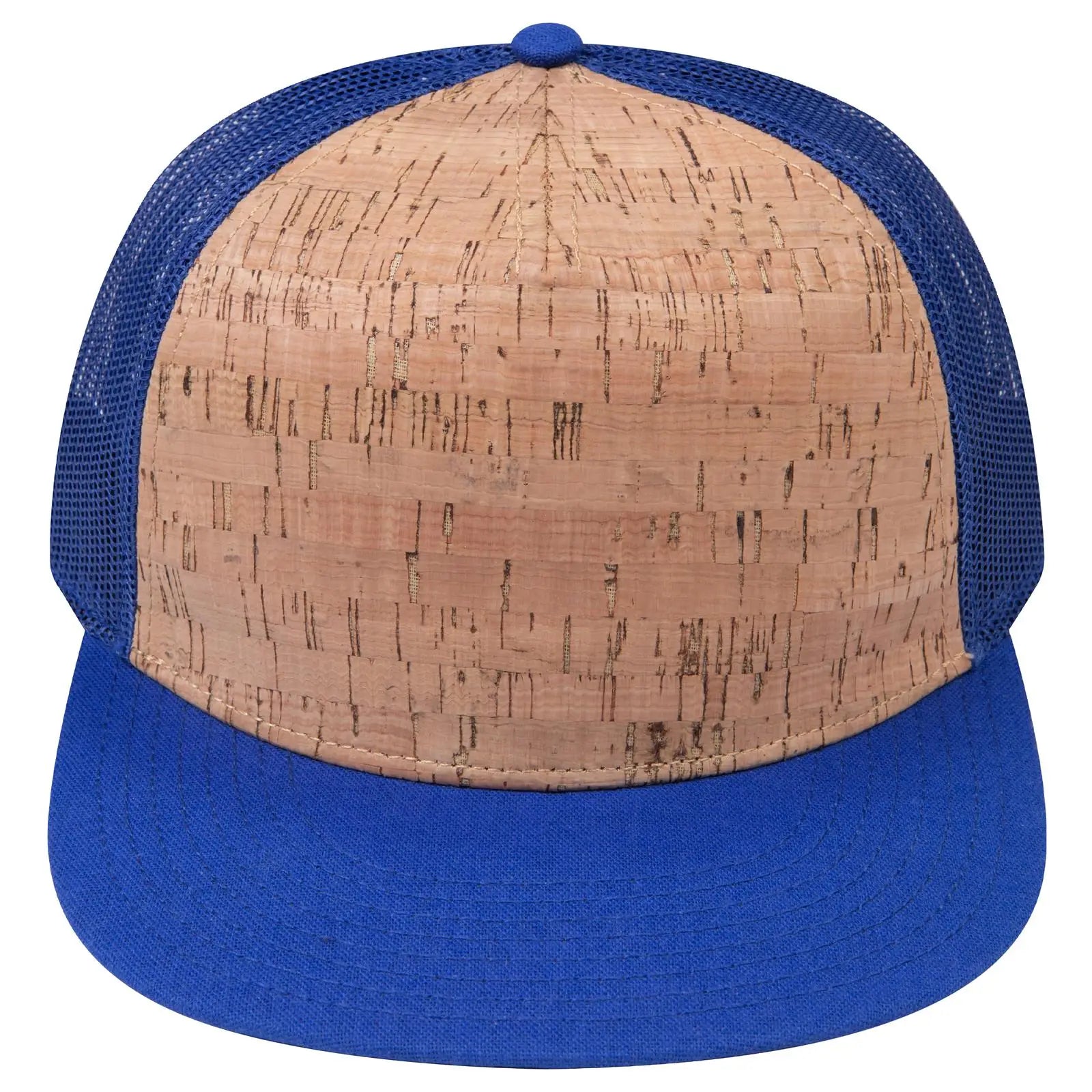 OTTO 154-1174 ’OTTO Snap’ 5 Panel Pro Style Mesh Back Trucker Snapback Cap - Ryl/Crk/Ryl - Ryl/Crk/Ryl / 7 3/8’’ - 7