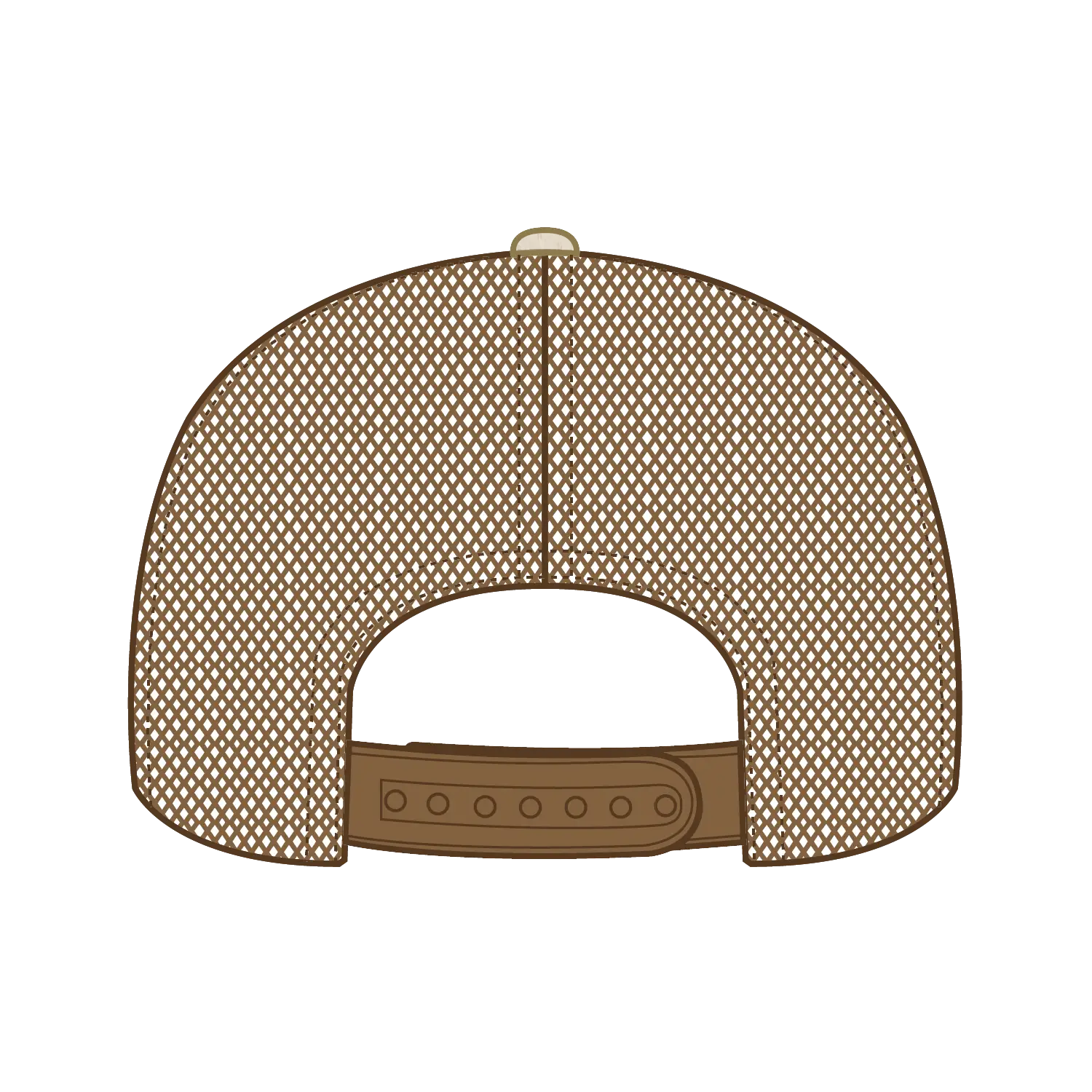 OTTO 154-1174 ’OTTO Snap’ 5 Panel Pro Style Mesh Back Trucker Snapback Cap - Cork/Cy Brn - Cork/Cy Brn / 7 3/8’’ - 7