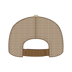 OTTO 154-1174 ’OTTO Snap’ 5 Panel Pro Style Mesh Back Trucker Snapback Cap - Cork/Cy Brn - Cork/Cy Brn / 7 3/8’’ - 7