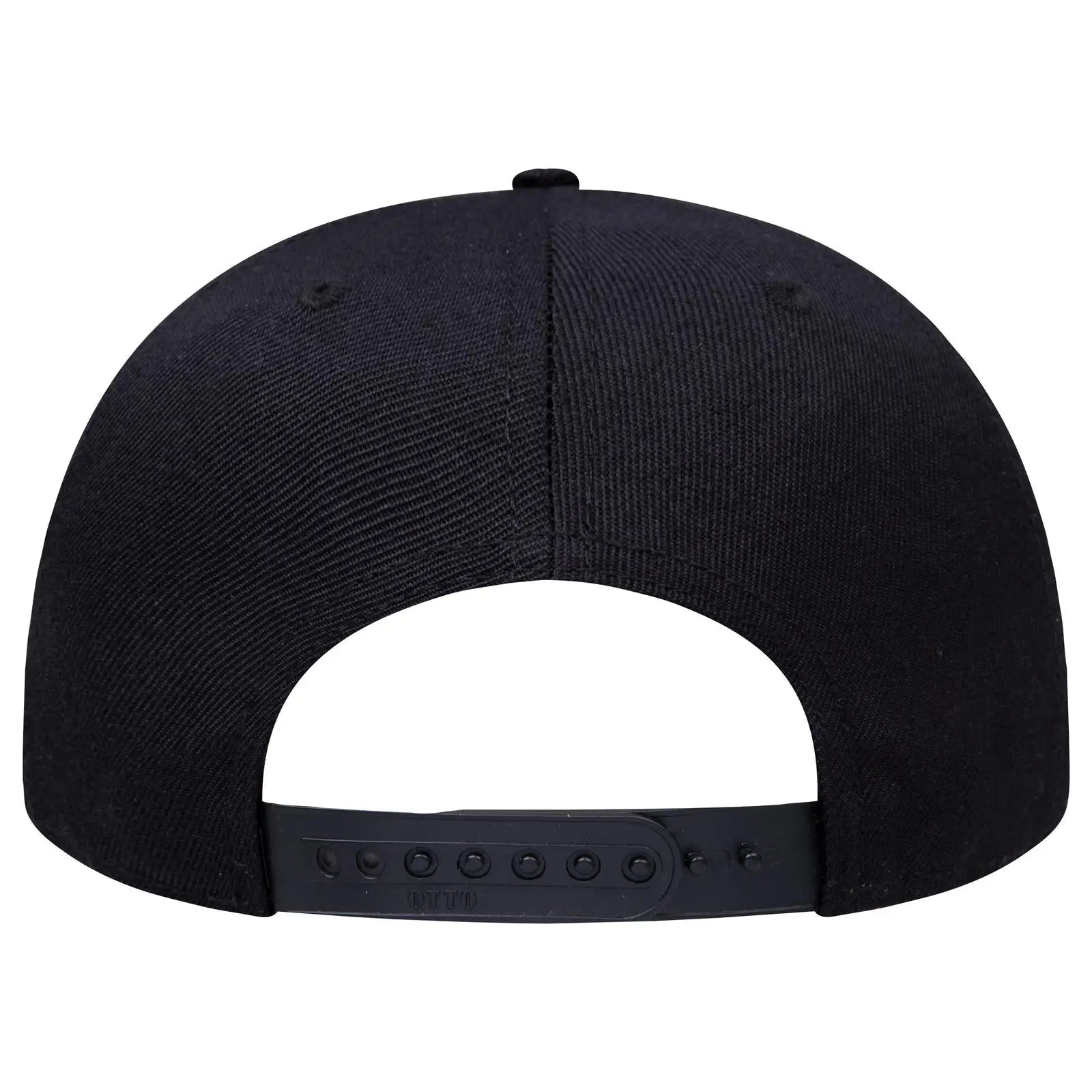 OTTO 158-1176 ’OTTO Snap’ 5 Panel Pro Style Snapback Cap - Black - Black / 6 1/2’’ - 7 5/8’’