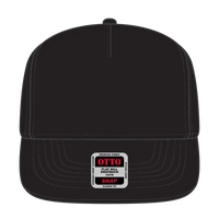 OTTO 158-1176 ’OTTO Snap’ 5 Panel Pro Style Snapback Cap - Black - Black / 6 1/2’’ - 7 5/8’’