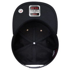 OTTO 158-1176 ’OTTO Snap’ 5 Panel Pro Style Snapback Cap - Blk/Cork/Blk - Blk/Cork/Blk / 6 1/2’’ - 7 5/8’’