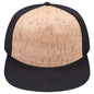 OTTO 158-1176 ’OTTO Snap’ 5 Panel Pro Style Snapback Cap - Blk/Cork/Blk - Blk/Cork/Blk / 6 1/2’’ - 7 5/8’’