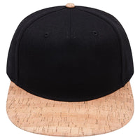 OTTO 158-1176 ’OTTO Snap’ 5 Panel Pro Style Snapback Cap - Cork/Blk - Cork/Blk / 6 1/2’’ - 7 5/8’’