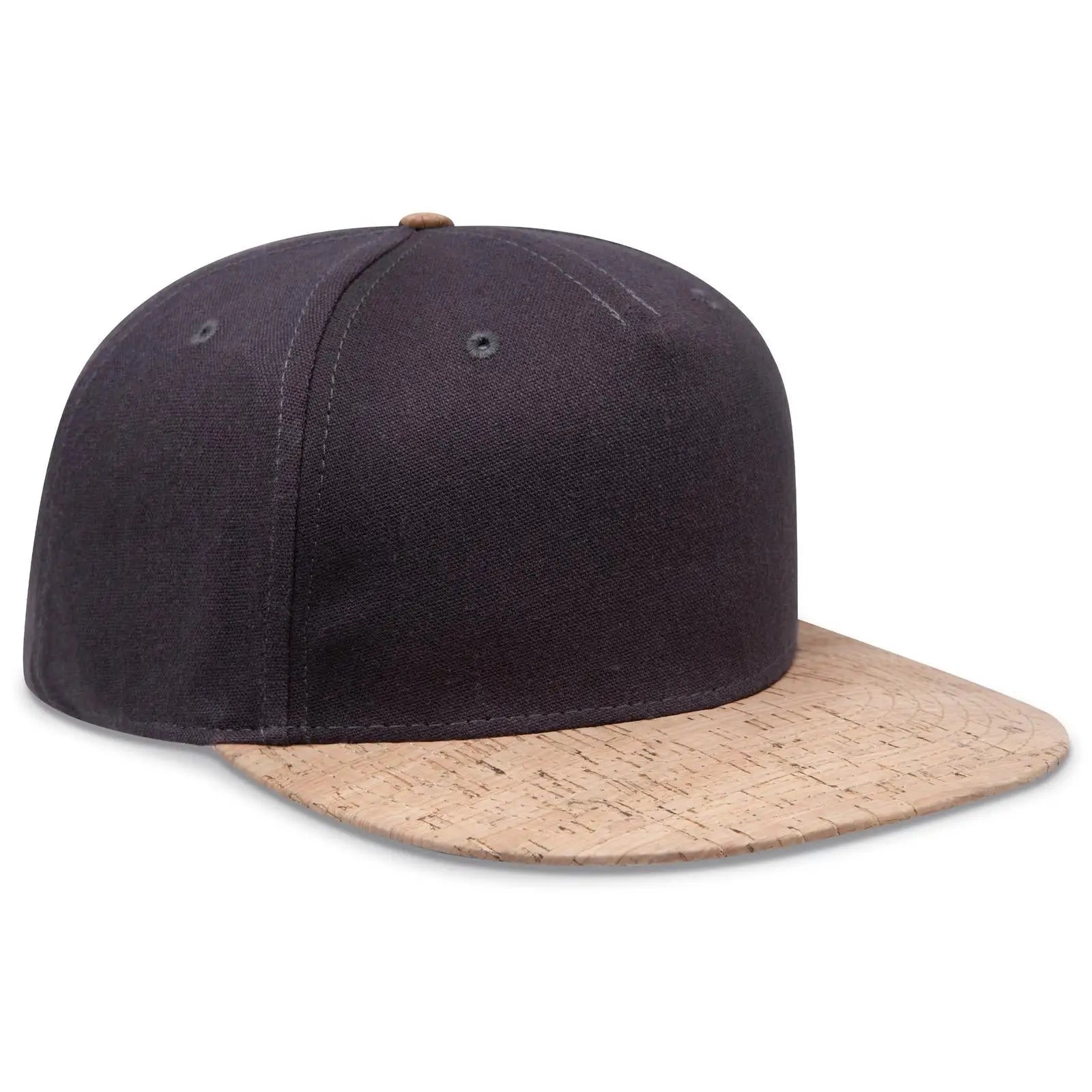 OTTO 158-1176 ’OTTO Snap’ 5 Panel Pro Style Snapback Cap - Cork/Ch Gry - Cork/Ch Gry / 6 1/2’’ - 7 5/8’’