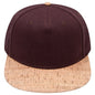 OTTO 158-1176 ’OTTO Snap’ 5 Panel Pro Style Snapback Cap - Cork/Dk.Brn - Cork/Dk.Brn / 6 1/2’’ - 7 5/8’’