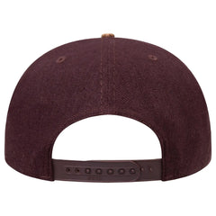 OTTO 158-1176 ’OTTO Snap’ 5 Panel Pro Style Snapback Cap - Cork/Dk.Brn - Cork/Dk.Brn / 6 1/2’’ - 7 5/8’’
