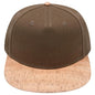 OTTO 158-1176 ’OTTO Snap’ 5 Panel Pro Style Snapback Cap - Cork/Ml Grn - Cork/Ml Grn / 6 1/2’’ - 7 5/8’’