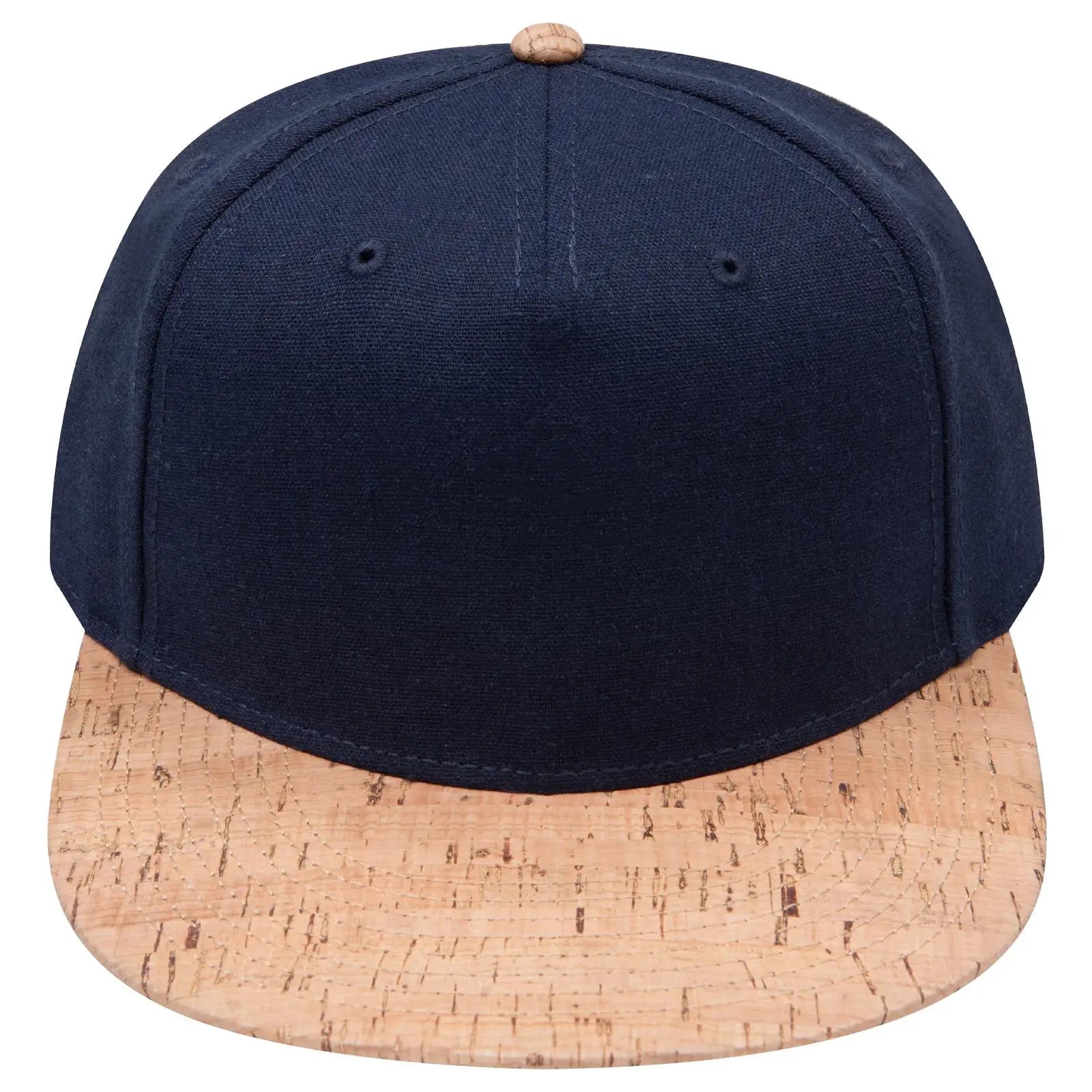 OTTO 158-1176 ’OTTO Snap’ 5 Panel Pro Style Snapback Cap - Cork/Nvy - Cork/Nvy / 6 1/2’’ - 7 5/8’’