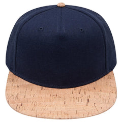 OTTO 158-1176 ’OTTO Snap’ 5 Panel Pro Style Snapback Cap - Cork/Nvy - Cork/Nvy / 6 1/2’’ - 7 5/8’’