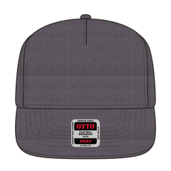 OTTO 158-1176 ’OTTO Snap’ 5 Panel Pro Style Snapback Cap - Heath. Black - Heath. Black / 6 1/2’’ - 7 5/8’’