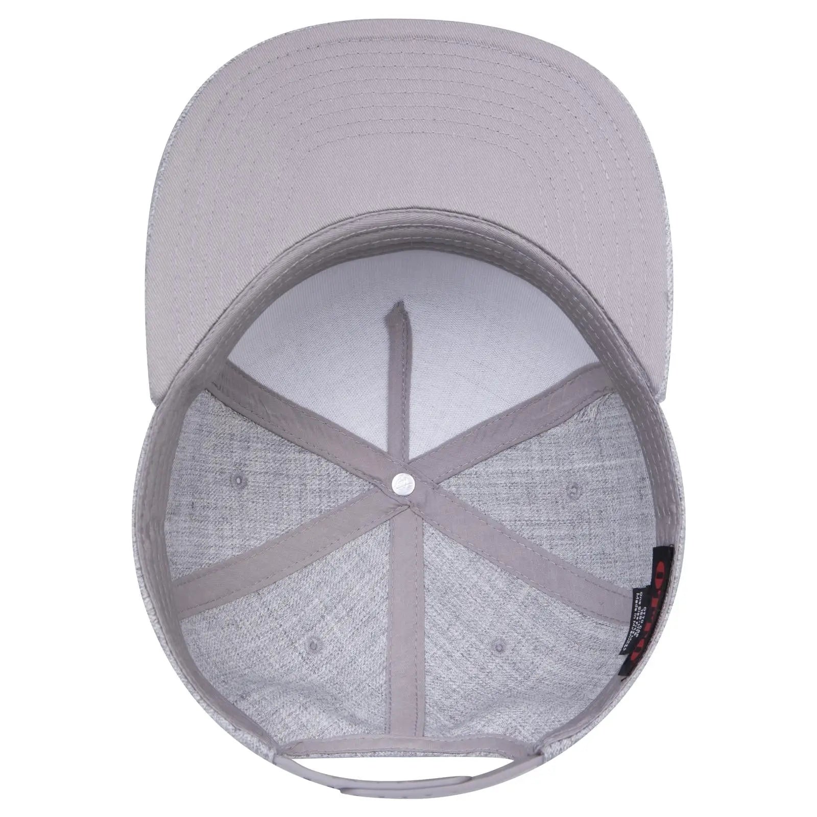 OTTO 158-1176 ’OTTO Snap’ 5 Panel Pro Style Snapback Cap - Heath. Gray - Heath. Gray / 6 1/2’’ - 7 5/8’’