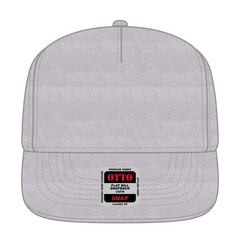 OTTO 158-1176 ’OTTO Snap’ 5 Panel Pro Style Snapback Cap - Heath. Gray - Heath. Gray / 6 1/2’’ - 7 5/8’’