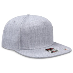 OTTO 158-1176 ’OTTO Snap’ 5 Panel Pro Style Snapback Cap - Heath. Gray - Heath. Gray / 6 1/2’’ - 7 5/8’’
