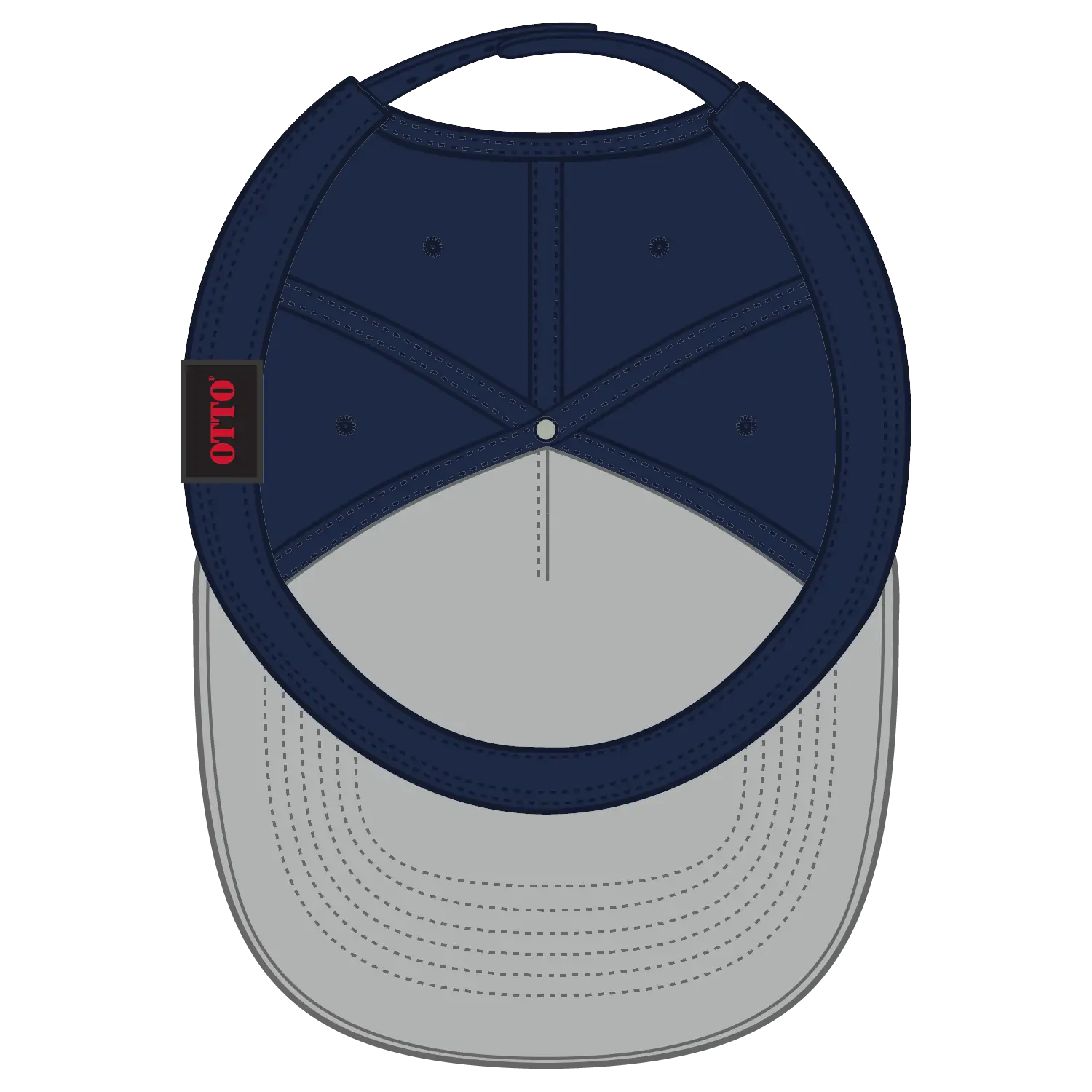 OTTO 158-1176 ’OTTO Snap’ 5 Panel Pro Style Snapback Cap - Nvy - Nvy / 6 1/2’’ - 7 5/8’’