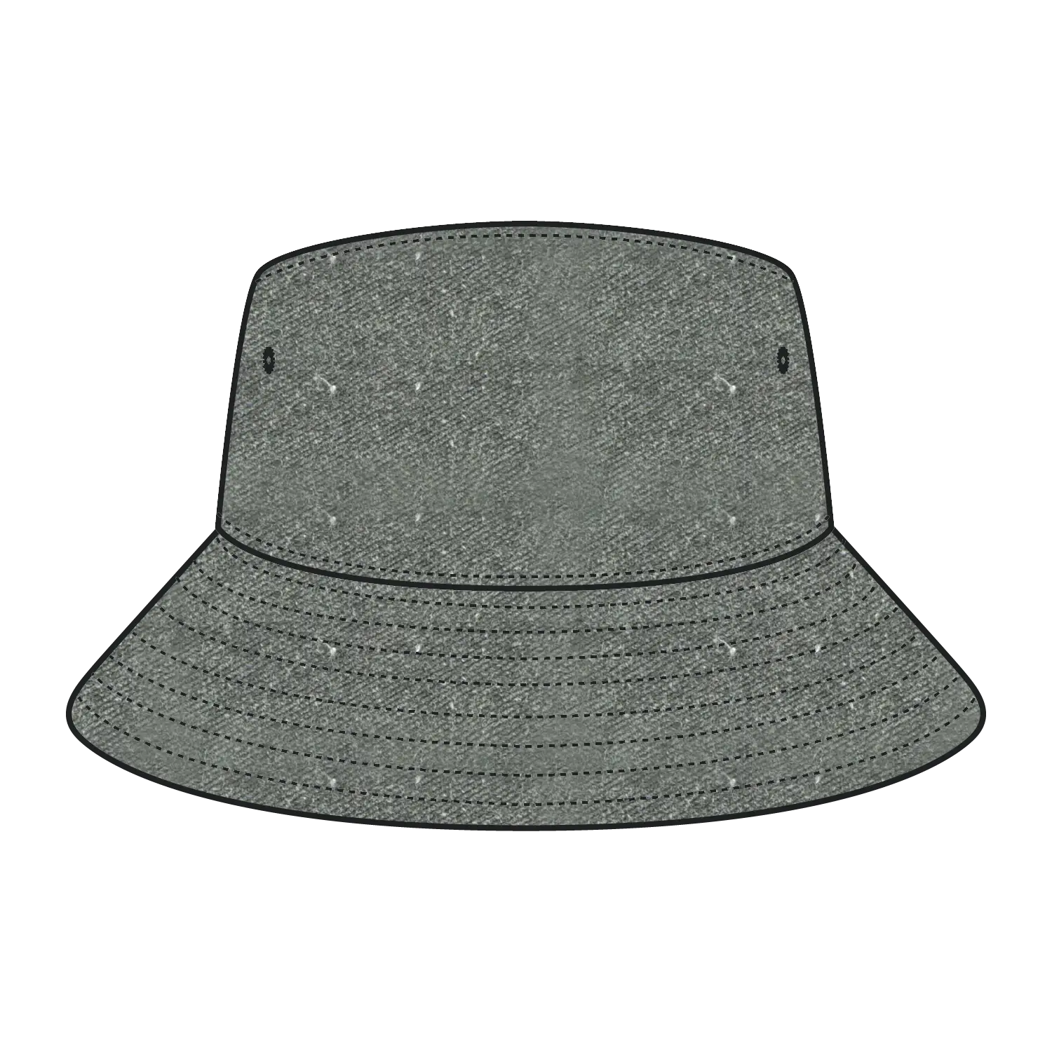 OTTO 16-1331 Bucket Hat - Char. Gray