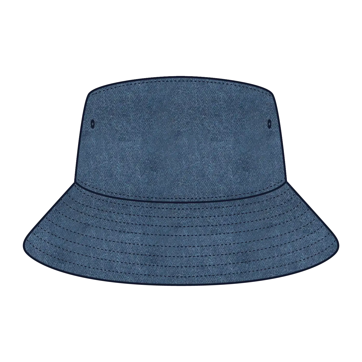 OTTO 16-1331 Bucket Hat - Navy - Navy / 77 1/4’’ - 7 1/2’’