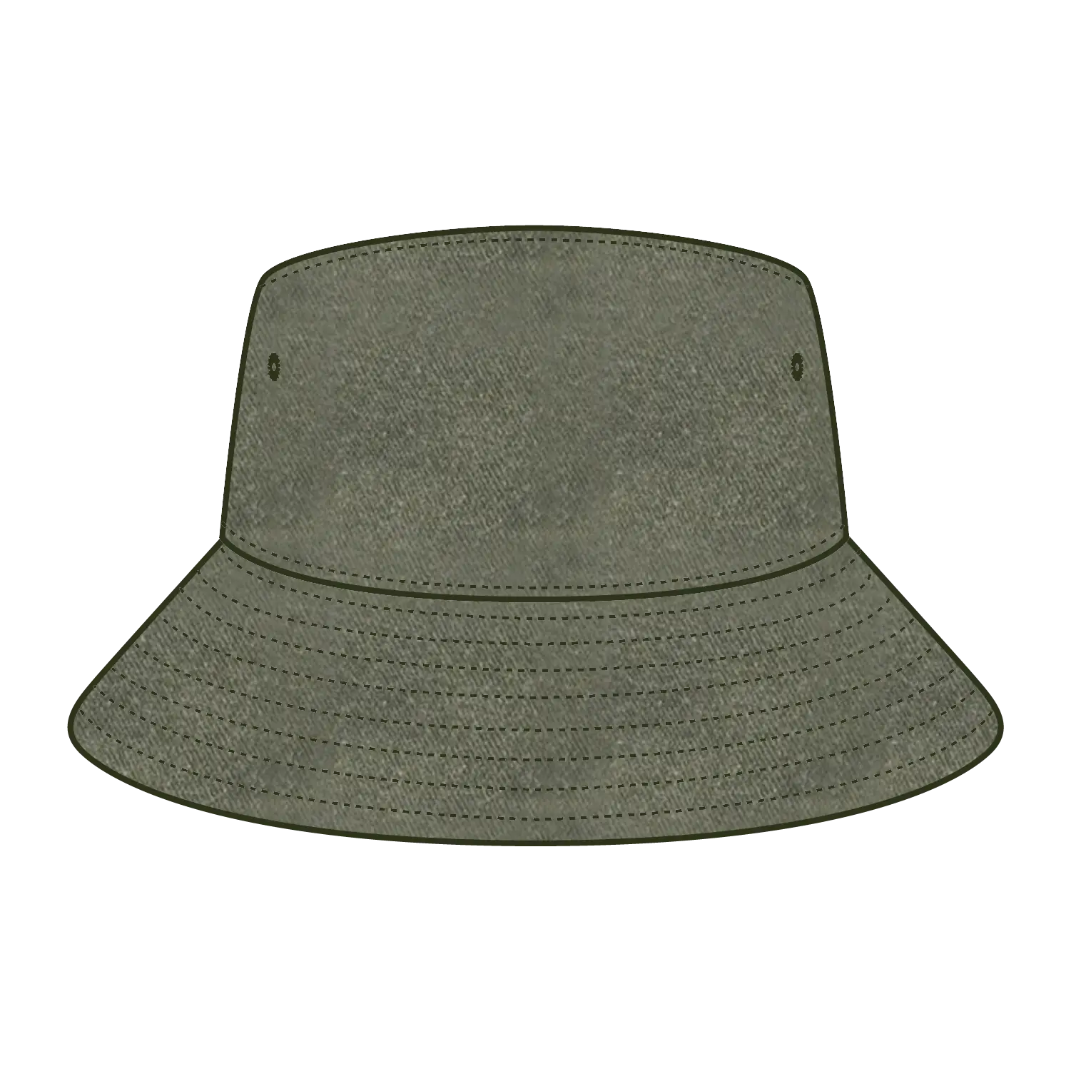 OTTO 16-1331 Bucket Hat - Ol. Green - Ol. Green / 77 1/4’’ - 7 1/2’’