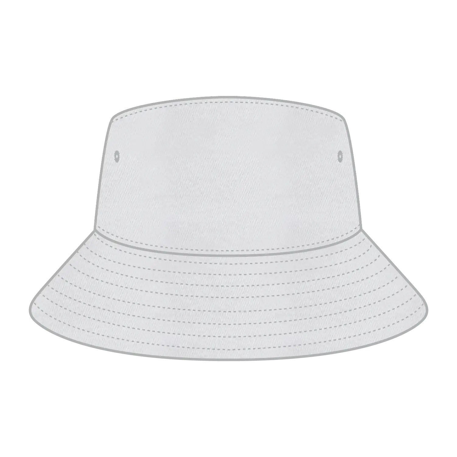 OTTO 16-1331 Bucket Hat - White - White / 77 1/4’’ - 7 1/2’’