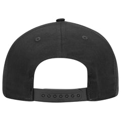OTTO 167-1198 ’OTTO Snap’ 5 Panel Pro Style Snapback Cap - Black - Black / 6 1/2’’ - 7 5/8’’