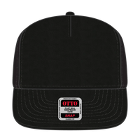 OTTO 167-1198 ’OTTO Snap’ 5 Panel Pro Style Snapback Cap - Black - Black / 6 1/2’’ - 7 5/8’’