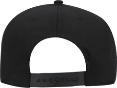 OTTO 167-1198 Snap 5 Panel Mid Profile Snapback Hat - Black - Black / One Size Fits Most
