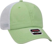 OTTO 169-1264 OTTO Flex 6 Panel Low Profile Garment Washed Pigment Dyed Superior Cotton Twill w/ Soft Polyester Mesh